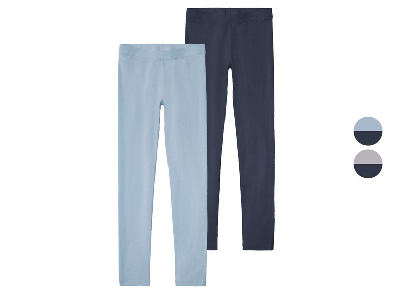 PEPPERTS!® Kinder Mädchen Leggings, 2 Stück, hoher Baumwollanteil