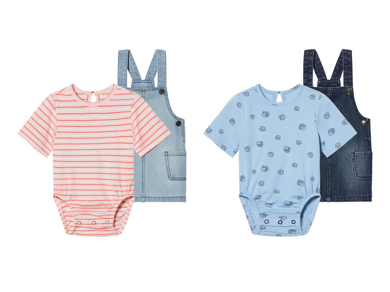 LUPILU® Baby Set, 2-teilig, hoher Bio-Baumwollanteil