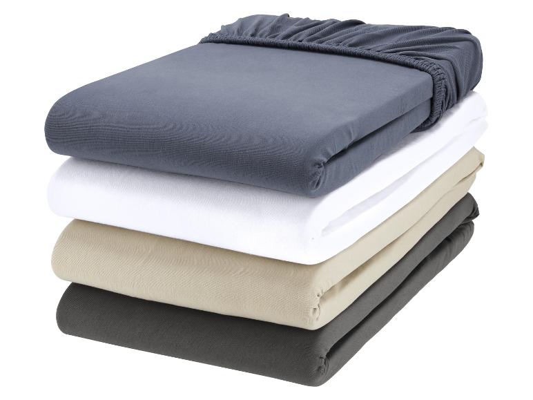 LIVARNO HOME Spannbettlaken Bi-Elastic, 90-100 x 200 cm