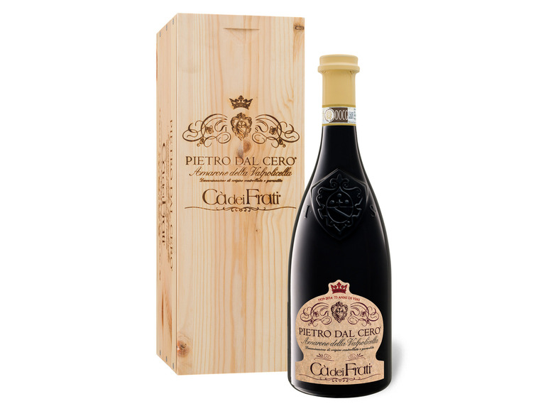 CÀ DEI FRATI Pietro Dal Cero Amarone Della Valpolicella DOCG trocken, Rotwein 2019 - Original-Holzkiste