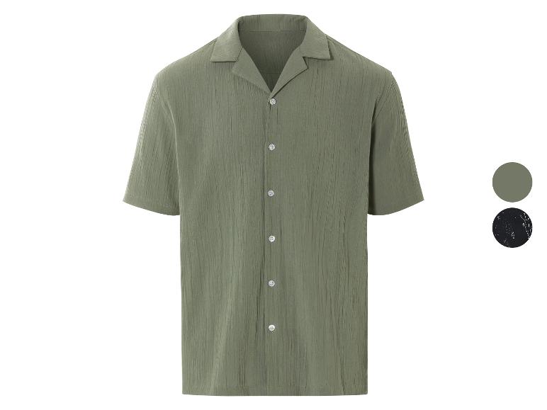 LIVERGY® Herren Resortshirt, mit durchgehender Knopfleiste