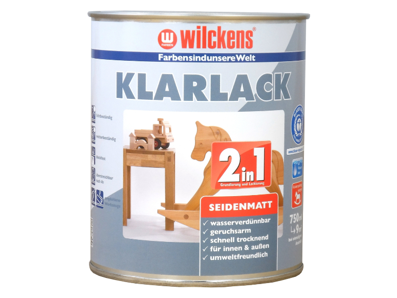WILCKENS Klarlack 2in1, 750 ml seidenmatt
