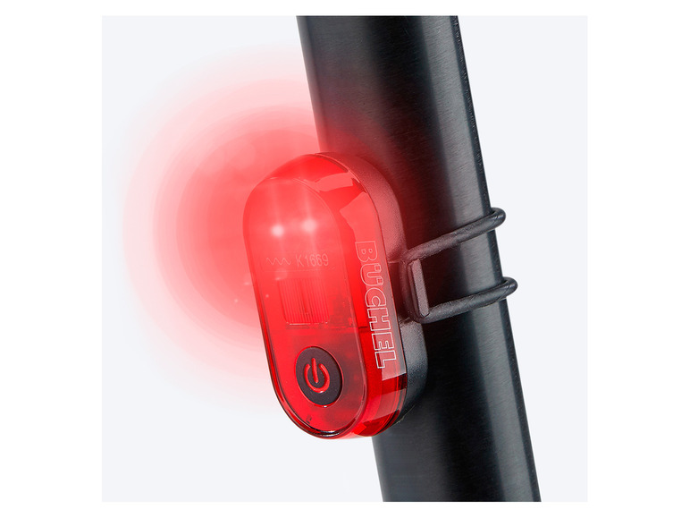 BÜCHEL LED-Akku-Rücklicht »Micro Lens«, Lithium-Ionen Akku