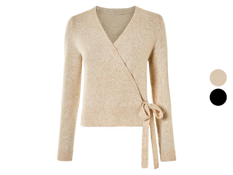 ESMARA® Damen Wickelcardigan, mit Wollanteil