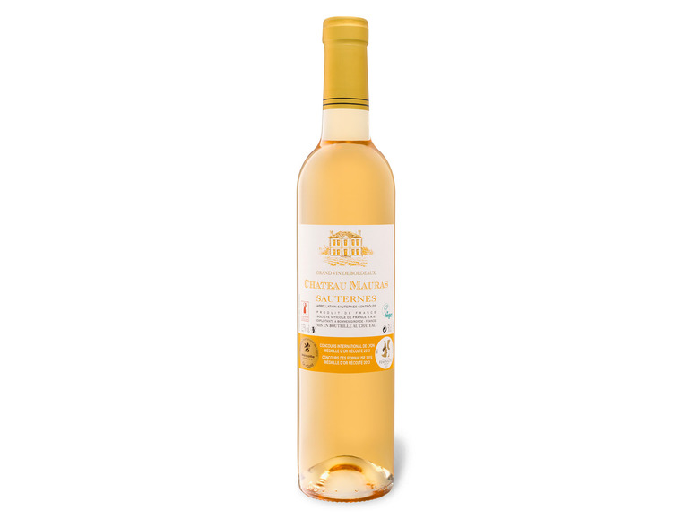 CHÂTEAU MAURAS Sauternes AOC süß vegan 0,5-l-Flasche, Süßwein 2013