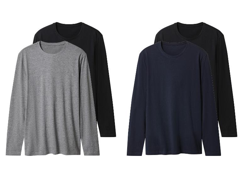 ESMARA MEN Herren Langarmshirts, 2 Stück