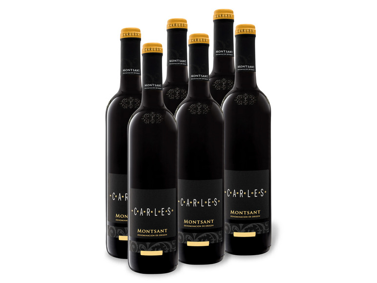 6 x 0,75-l-Flasche Weinpaket Heredad Carles Montsant DO Crianza trocken, Rotwein