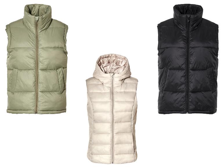 ESMARA® Damen Steppweste, wasserabweisendes Obermaterial