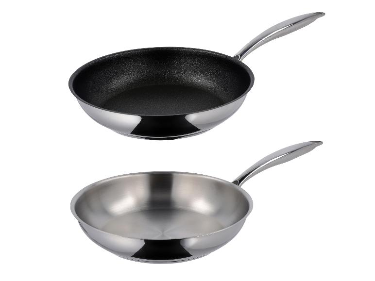 SILVERCREST® Premium-Edelstahlpfanne, Ø 24 cm