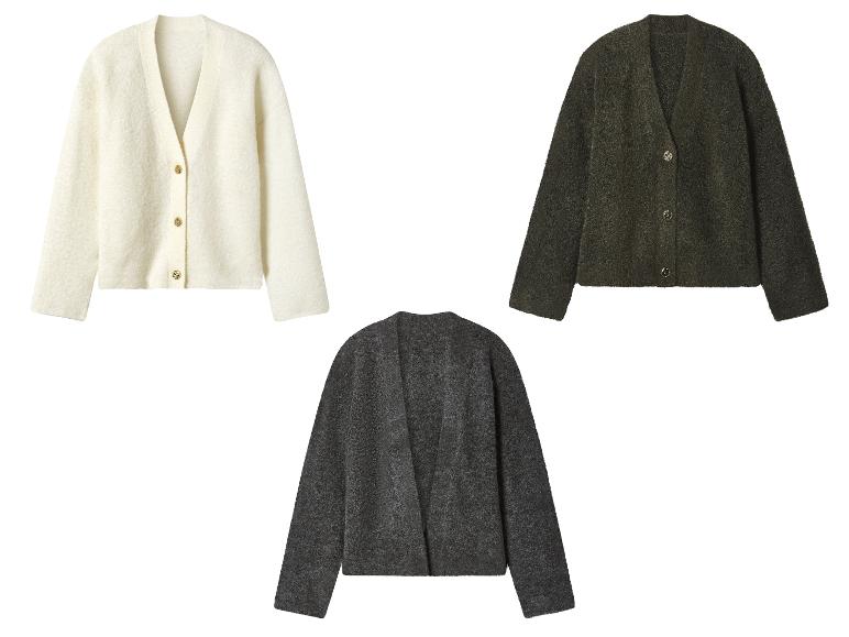 ESMARA® Damen Bouclé-Strickcardigan