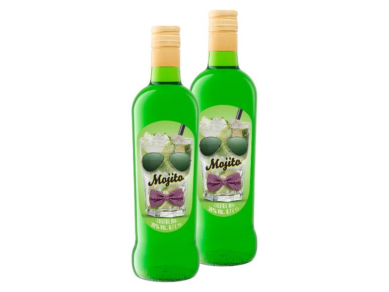 2 x 0,7-l-Flasche Spirituosenpaket Mojito Fertigmix 20% Vol