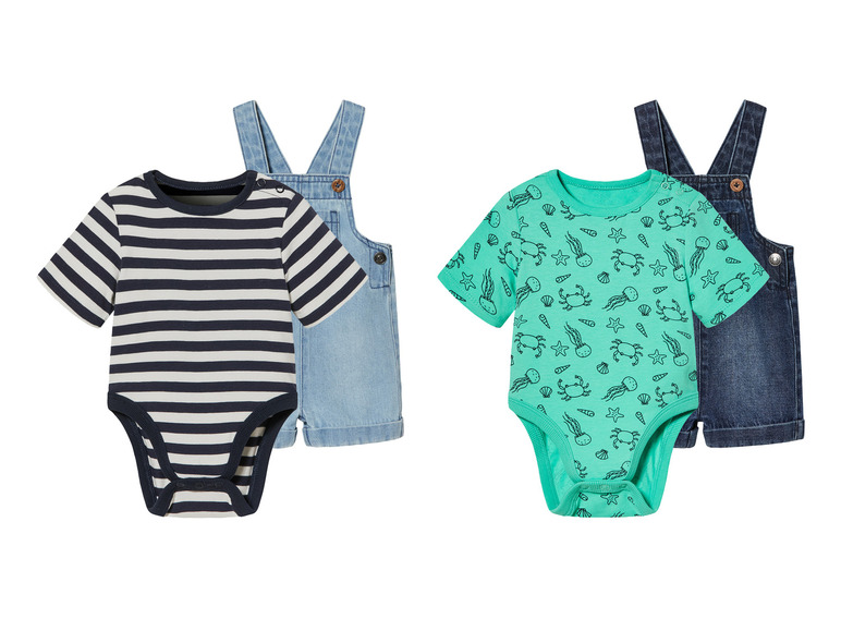 LUPILU® Baby Set, 2-teilig, mit Latzhose