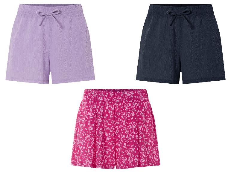 ESMARA® Damen Shorts, modische Crinkle-Struktur