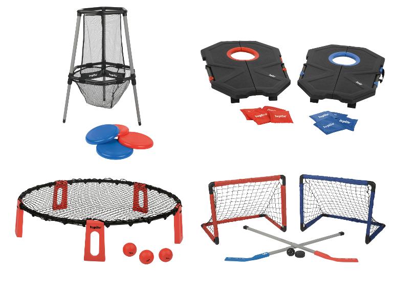 LUPILU® Disc-Golf-Set / Bean-Bag-Spielset / Schmetterball-Set / Street-Hockey-Set