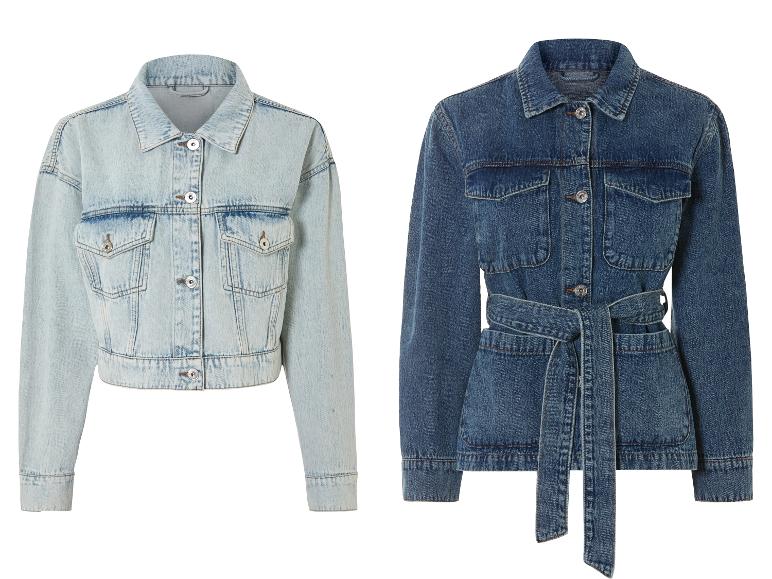 ESMARA® Damen Jeansjacke, mit modisch überschnittenen Schultern