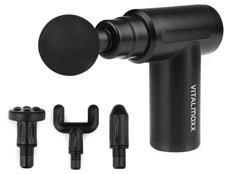 VITALMAXX Mini Massage Gun »Power Plus«, 4 verschiedene Aufsätze
