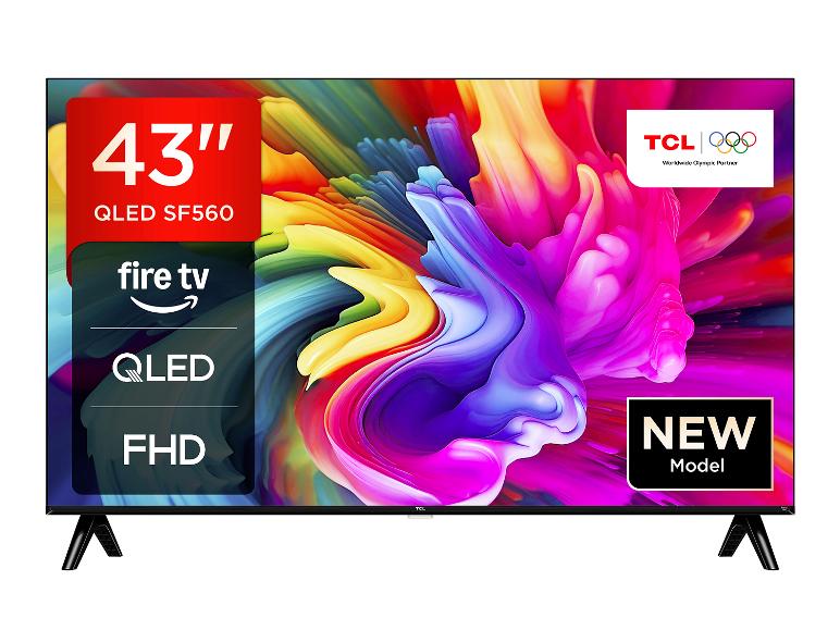 TCL SF560 QLED Fernseher Fire TV Full HD Smart TV HDR Fernseher Alexa Triple-Tuner, 43 Zoll