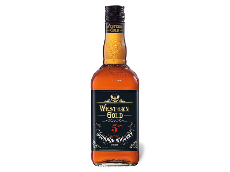 WESTERN GOLD Bourbon Whiskey 5 Jahre 40% Vol