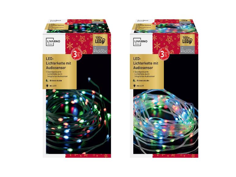 LIVARNO HOME LED-Lichterkette, mit Audiosensor