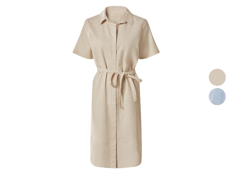 ESMARA® Damen Kleid mit Leinen