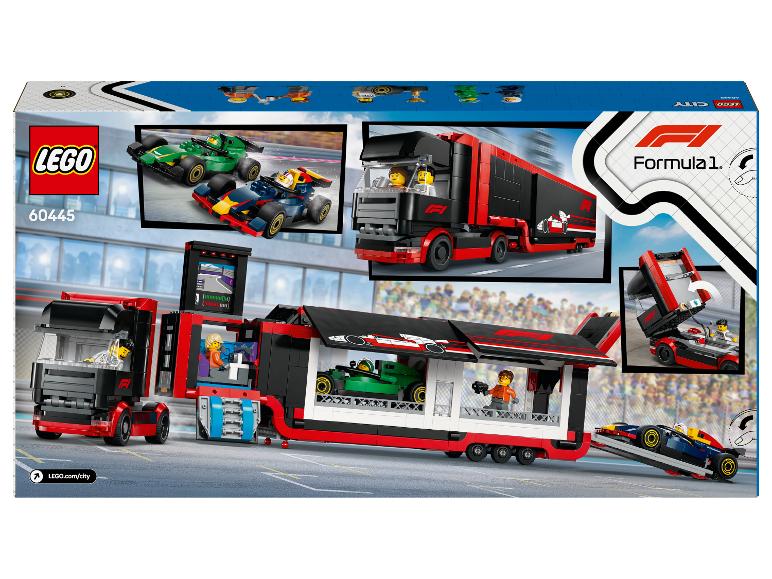 LEGO® CITY 60445 F1® Transporter mit RB20 & AMR24 F1® Rennautos