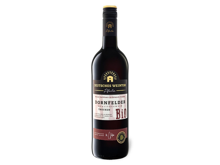 BIO Deutsches Weintor Dornfelder QbA trocken, Rotwein 2023