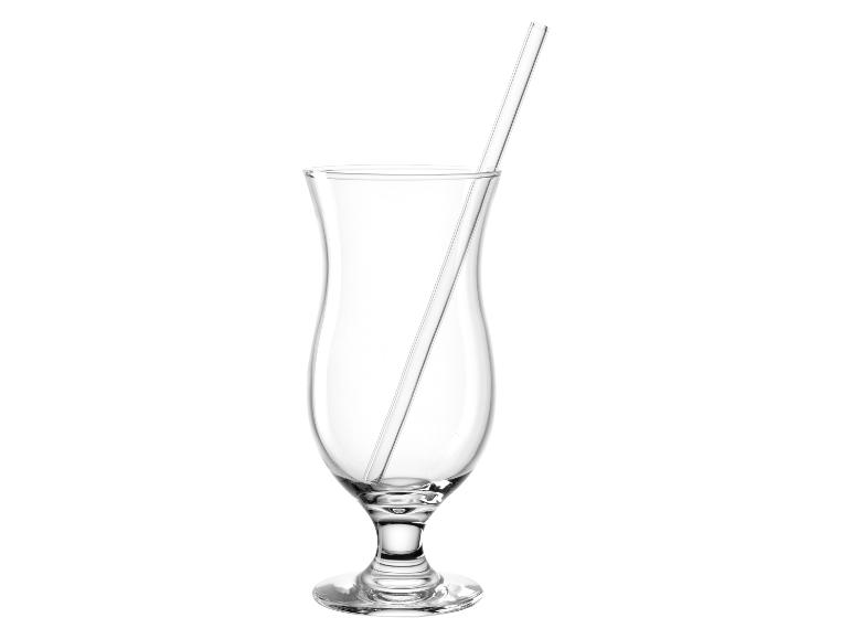 LEONARDO Cocktailgläser und Glastrinkhalme »TAVOLINO«, 8-teilig