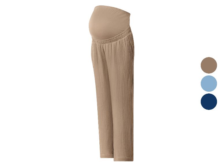 ESMARA® Damen Musselin-Umstandshose