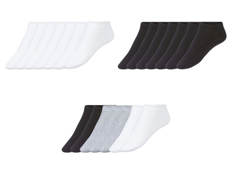 ESMARA® Damen Sneakersocken, 7 Paar, mit hohem Baumwollanteil