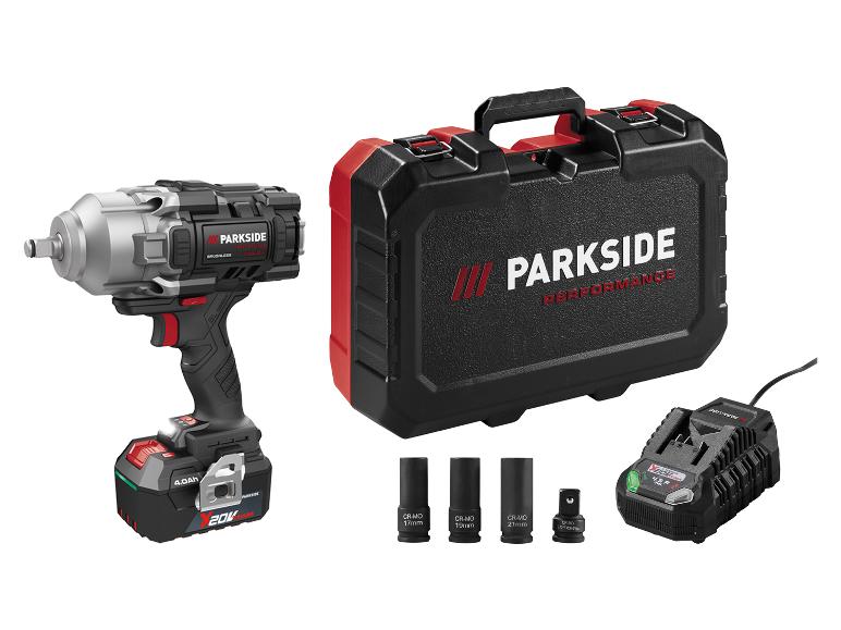 PARKSIDE PERFORMANCE® 20 V Akku-Drehschlagschrauber »PASSP 20-Li C4«, mit Akku und Ladegerät