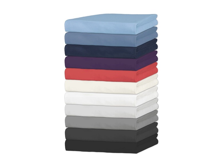 BIBERNA Spannbettlaken Baumwoll-Feinjersey, Steghöhe bis 22 cm