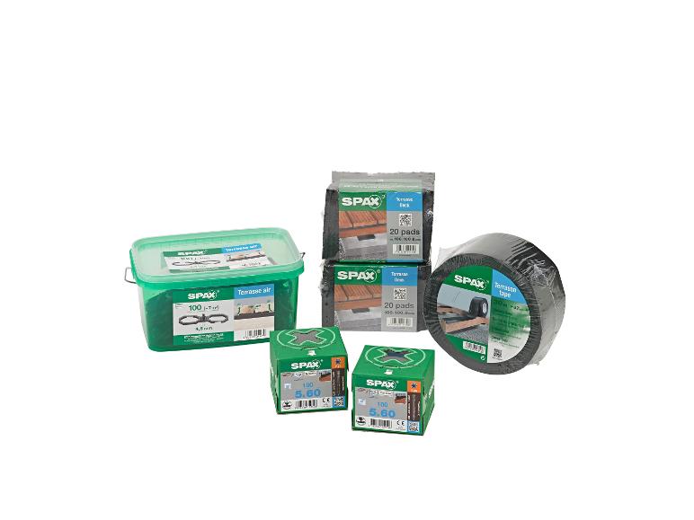 SPAX Terrassenbau-Set, für 6 m² Terrassen