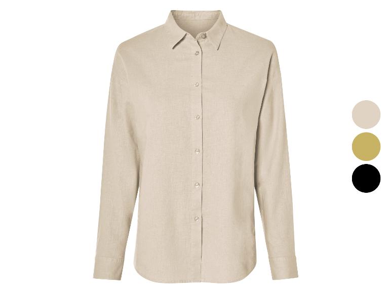 ESMARA® Damen Bluse mit Leinen