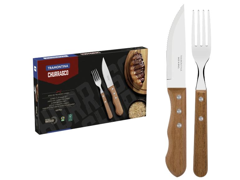 TRAMONTINA DYNAMIC JUMBO Steakbesteck-Set, 12-tlg.