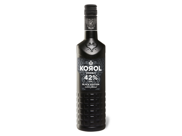 KOROL Vodka Black Edition Carbon Filtrated 42% Vol