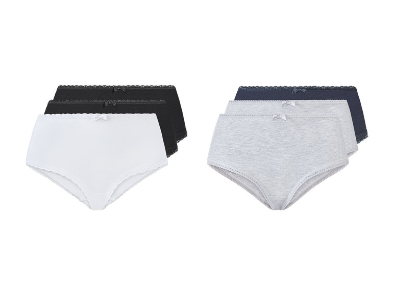 ESMARA® Damen Hipster, 3 Stück, mit hohem Baumwollanteil