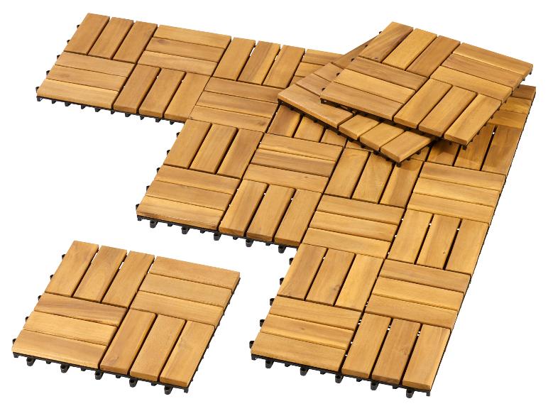 LIVARNO® Holzfliesen 9er-Set
