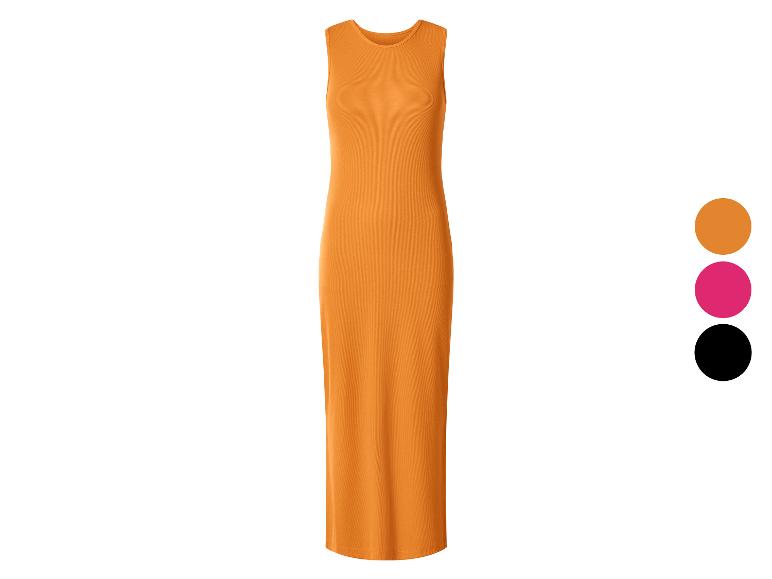 ESMARA® Damen geripptes Midi-Kleid