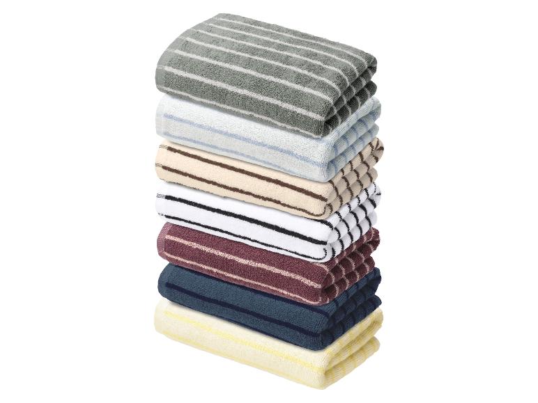 LIVARNO® Frottier-Handtücher, 2 Stück, 50 x 100 cm