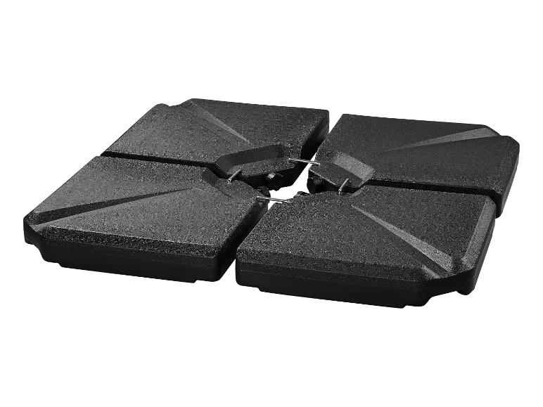 LIVARNO® Schirmständer-Beschwerungsplatten, 4 Stück