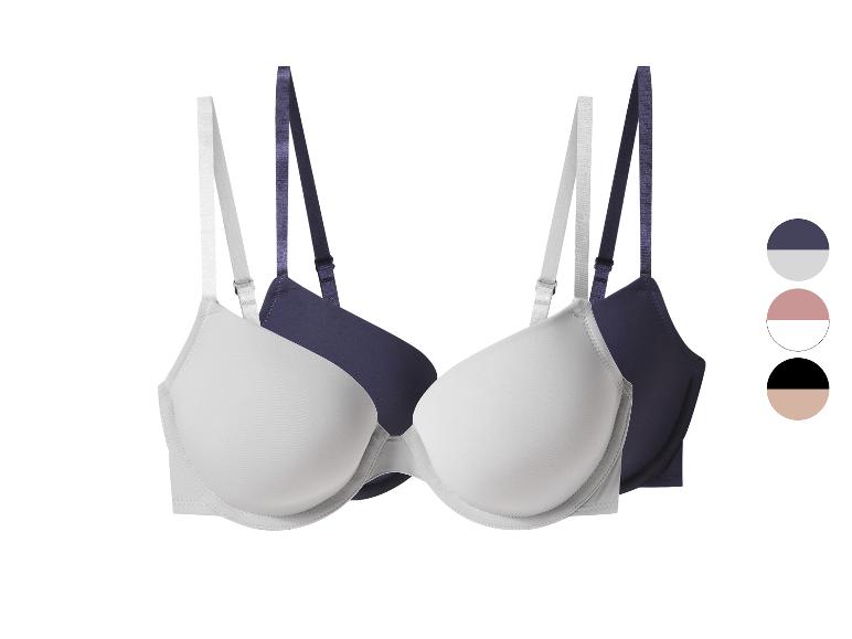 ESMARA® Damen Bügel-BHs, 2 Stück