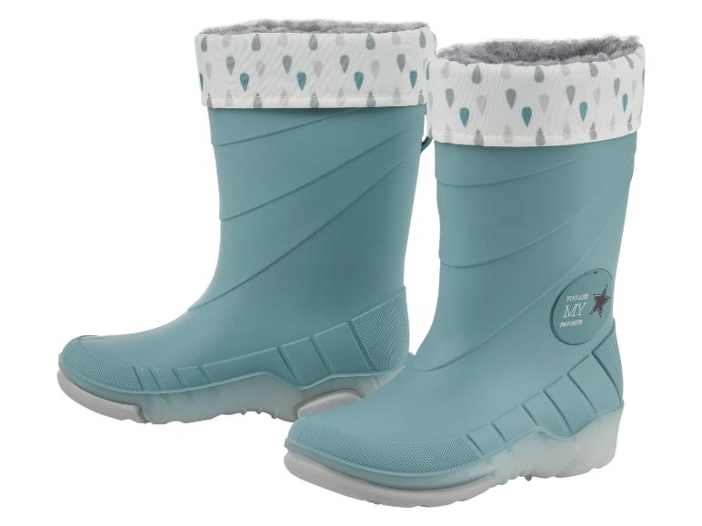 LUPILU® Kleinkinder Regenstiefel mit Licht und Warmfutter