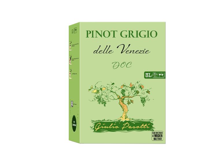 GIULIO PASOTTI Pinot Grigio delle Venezie DOC 3-l-Bag-in-Box trocken, Weißwein 2025