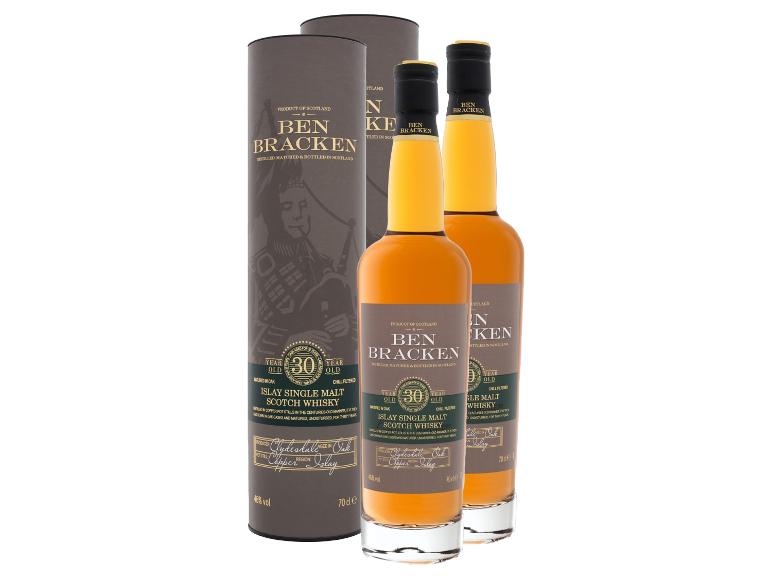 BEN BRACKEN 2 x 0,7-l-Flasche Whiskypaket Islay Single Malt Scotch Whisky 30 Jahre 46% Vol