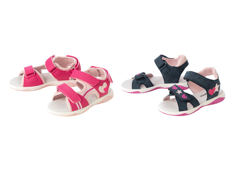 LUPILU® Kleinkinder Mädchen Sandalen mit Lederdecksohle