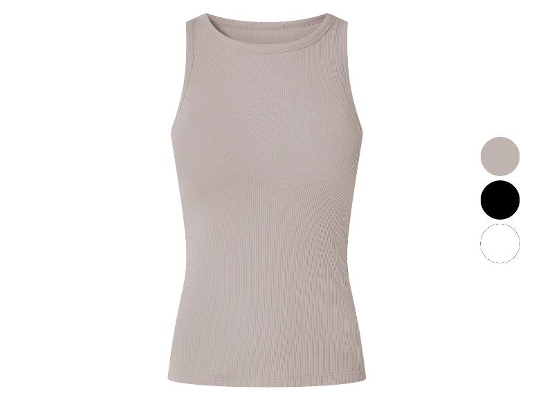 ESMARA® Damen Geripptes Top, mit integriertem BH