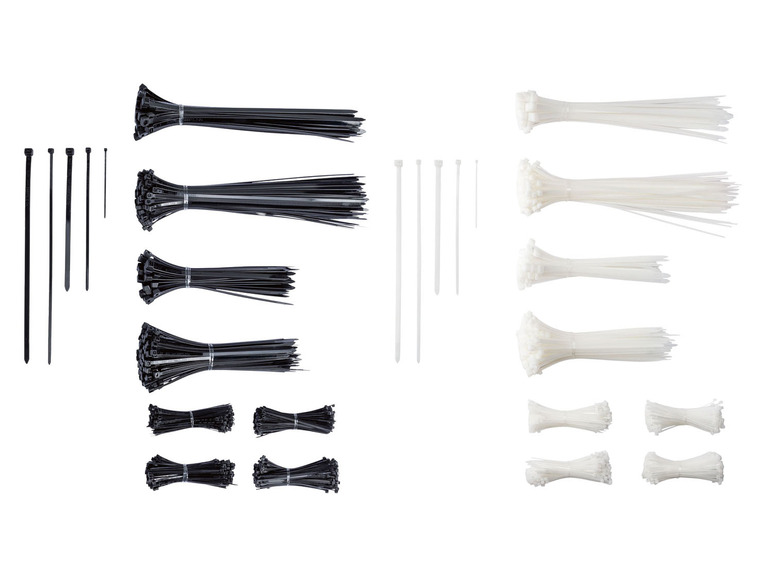 PARKSIDE® Kabelbinderset XXL, 1000-teilig