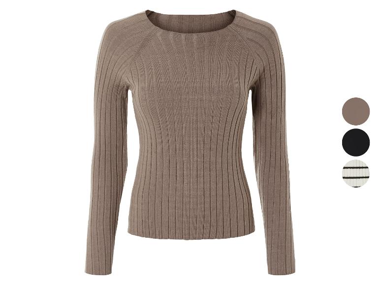 ESMARA® Damen Strickpullover, in modischer Rippstrick-Qualität