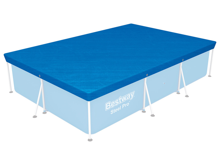 BESTWAY PE-Abdeckplane 304 x 205 cm, blau, eckig