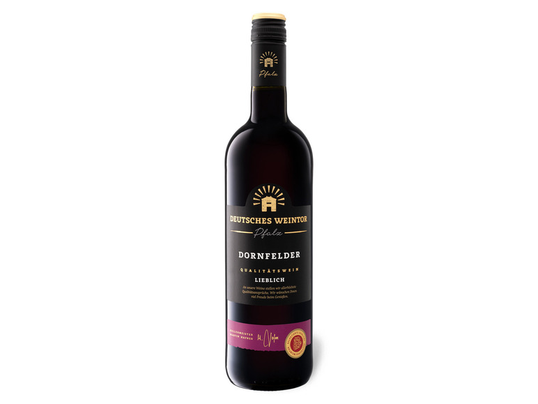DEUTSCHES WEINTOR Dornfelder QbA lieblich, Rotwein 2024